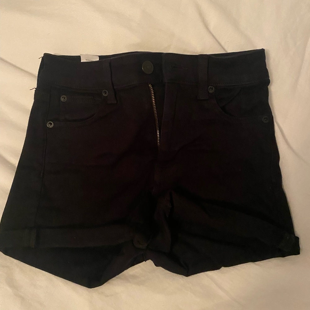Womens American Eagle black jean shorts